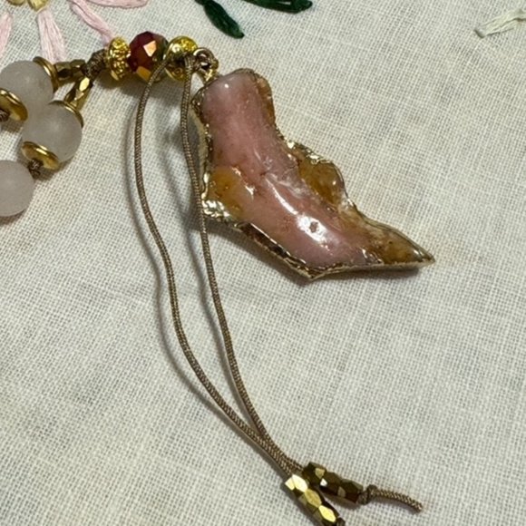 PINK OMBRE Handmade Semi Precious 8mm Gemstone 108 Bead Mala Necklace - Picture 2 of 14